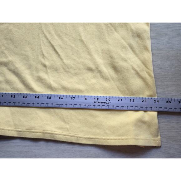 Top/Blouse-Quacker Factory-Yellow-V-Neck-Rhinestones-Sequins-3/4 Sleeves-XL - Picture 10 of 12